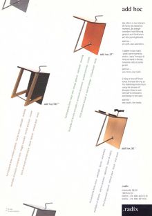.radix · add hoc · Produktwerbung (Rückseite) · 1994