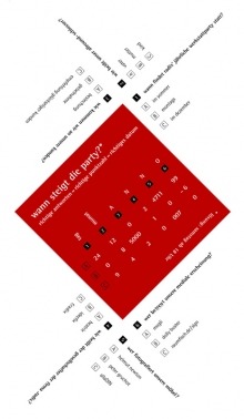 .radix · Einladungs-Faltblatt (Rätsel) · 2014