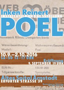 Transformator+ · Ausstellungsplakat POEL (Arnstadt) · 2016