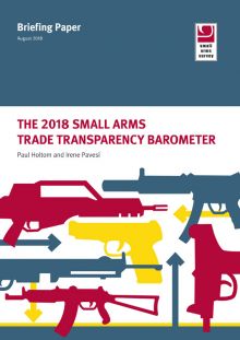 Small Arms Survey / Lausanne · Briefing Paper · 2018 · ››› <a href="http://www.smallarmssurvey.org/fileadmin/docs/T-Briefing-Papers/SAS-BP-Transparency-Barometer-2018.pdf" target="PDF">PDF</a> 